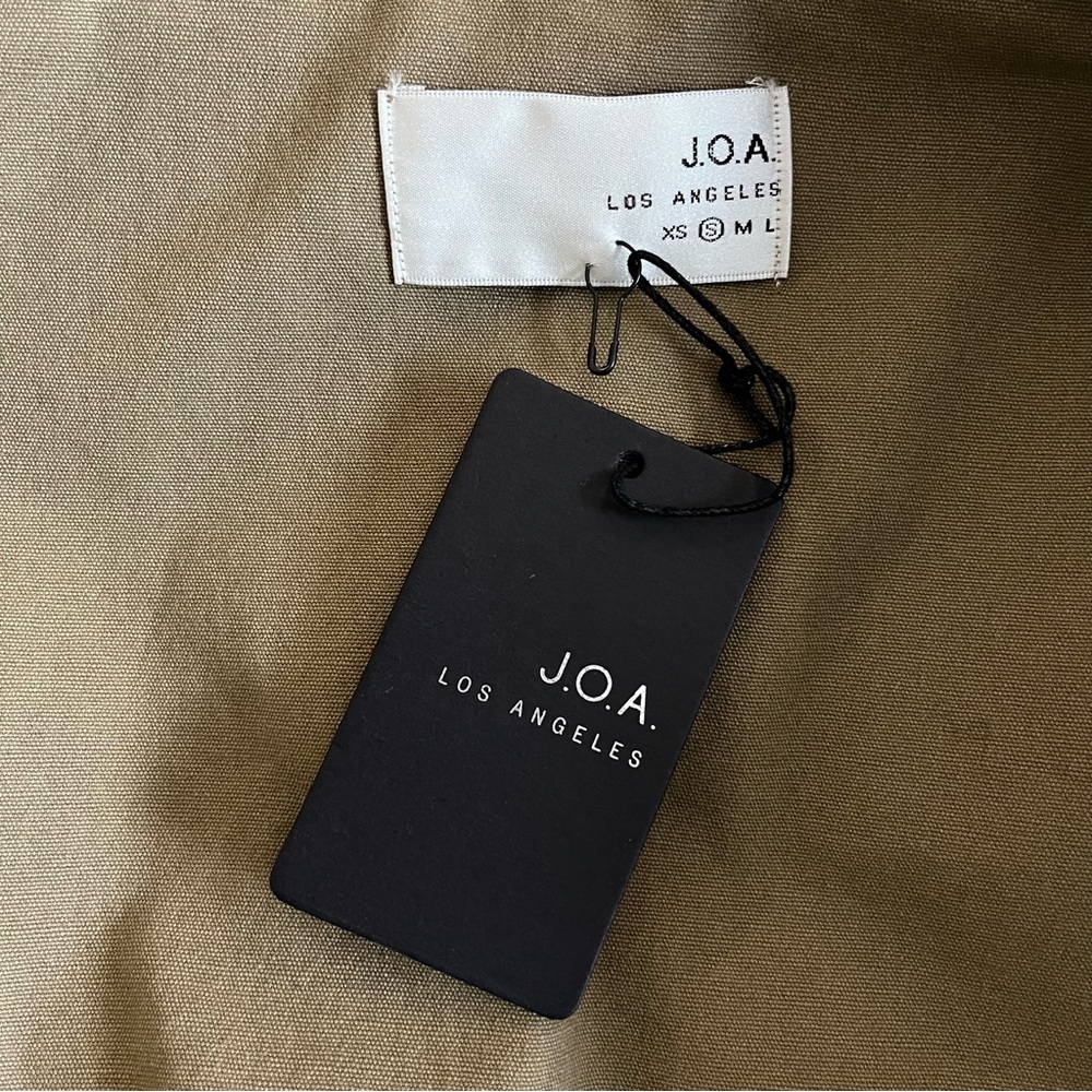 NWT J.O.A. Just One Answer Long Sleeve Military Green Utility Jacket Size Small - Picture 10 of 11